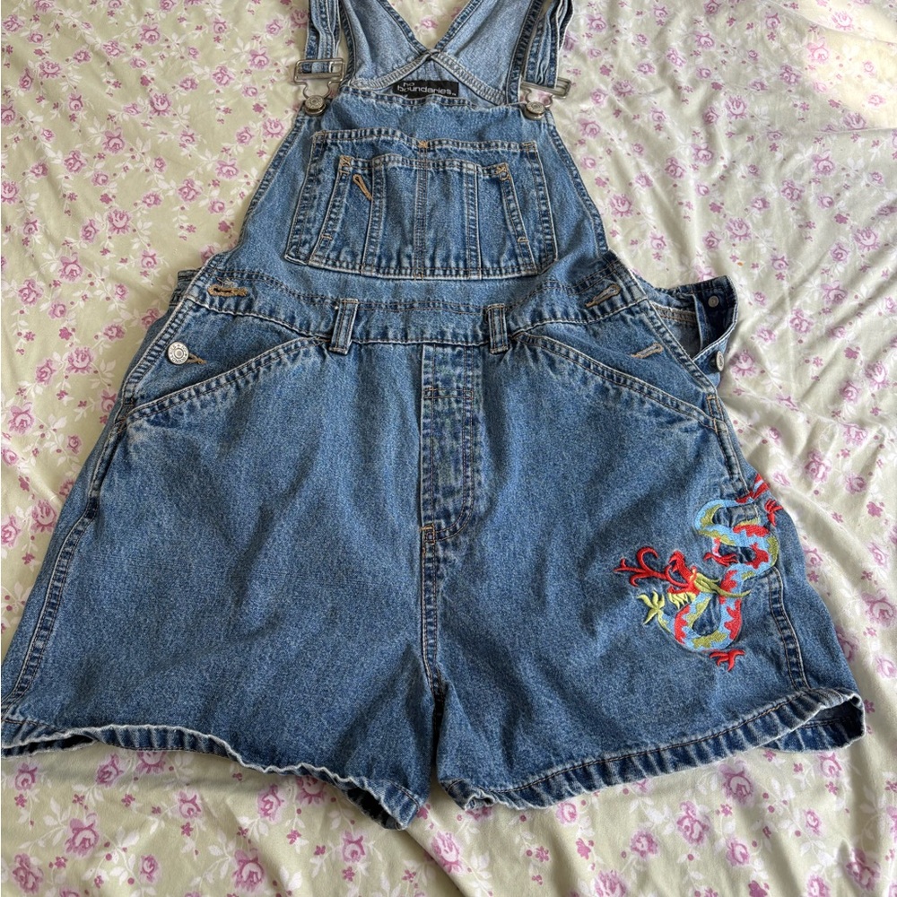 No Boundaries Blue Denim Overalls